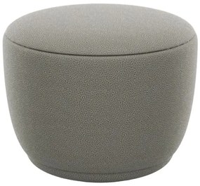 Taburet gri cu tapițerie din stofă bouclé KUON – Blomus