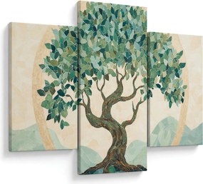 Tablou – Mozaic elegant cu arbore (90x60 cm)