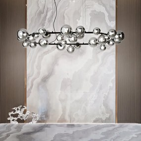 Lustra suspendata design modern PERLAGE SP25 AMBRA