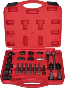 vidaXL Set de demontare roată liberă a alternatorului, 22 buc.