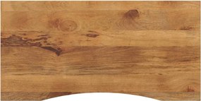 vidaXL Blat birou cu decupaj curbat 120x60x2,5 cm lemn masiv mango