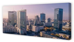Tablouri canvas panorama Varșovia zgârie-nori