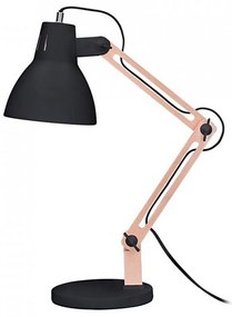 Lampă de masă Solight WO57-B FALUN 1xE27/25W/230V negru/stejar