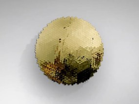 Decoratiune XXL de perete Basorelief design lux Matrix D-100cm