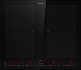 Klarstein Masterzone 60 Flex, plită cu inducție, max. 9600 W, încorporat, 4 zone Flex, tehnologie ThermoBoost, Smart Flex