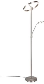 Lampadar argintiu LED (înălțime 180 cm) Willis – Trio