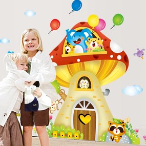 Sticker perete Mushroom house