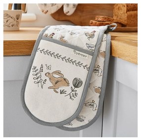 Suport dublu din bumbac Cooksmart ® Country Animals