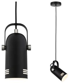 Paulmann LAVEA 79766 - Lustră suspendată pe cablu LED RGBW 1xE27/15W 230V, neagră