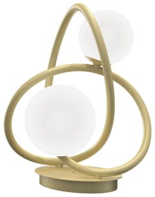 Lampă LED de masă NANCY Wofi 8014-201 2xG9/3,5W/230V auriu/alb
