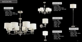 Candelabru elegant design modern cu 6 brate Alicante MYMOD014CL-06N
