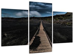 Tablou drumul de lemn în amurg (90x60 cm)