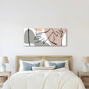 Tablou - Femeie corp linie de artă N⁰2 (120x50 cm)