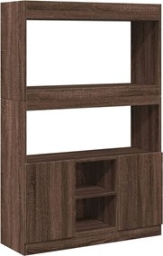 vidaXL Dulap înalt, stejar maro, 92x33x140 cm, lemn prelucrat
