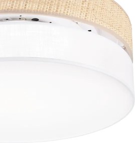 Plafonieră LED SIRJA BOHO, 36W/230V, Ø 45 cm, bej/alb