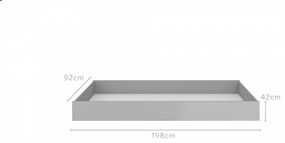 Pat copii Pinette 90x200 cm