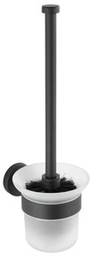 WENKO 24243100-WC Perie WC BOSIO BLACK 10x35 cm inox/argintiu/satinat