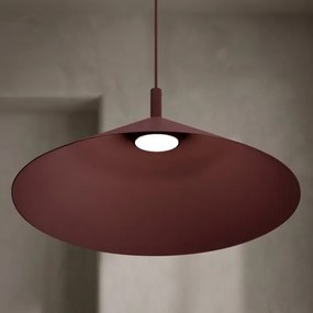 Lustră suspendată pe cablu ANEGA, 1xGX53/15W/230V, Ø 50 cm, burgund