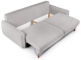 Canapea gri extensibilă cu tapițerie din stofă bouclé 215 cm Patti – Bonami Selection