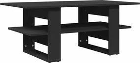 vidaXL Măsuță de cafea, negru, 102x55x42 cm, lemn prelucrat