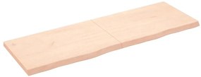 vidaXL Poliță de perete, 180x60x(2-6)cm, lemn masiv de stejar netratat