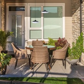 SET 2x LED lampă solară suspendată LED/6W/3,7V 2000 mAh IP44 + DO