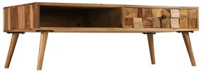 246201 vidaXL Măsuță de cafea, lemn masiv de sheesham, 110 x 50 x 37 cm