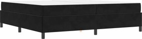vidaXL Cadru de pat cu saltea Negru 200 x 200 cm țesătură