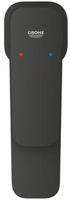 Baterie lavoar Grohe Cubeo, fara ventil, marime S, negru mat