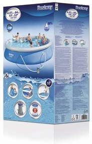 Bestway set piscină fast set, 457 x 84 cm, 57313