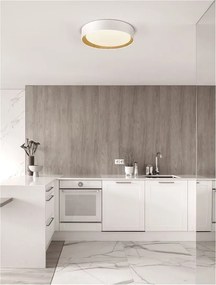 Plafoniera LED design modern STAKE alb, D-60cm