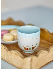 Cană pentru copii albastră/crem din gresie 150 ml Celebrate – Bloomingville Mini