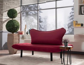 Canapea extensibilă două locuri Chatty (bordo). 1062613