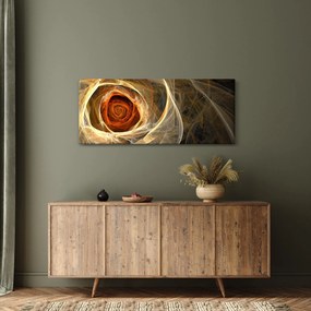 Tablou - Trandafiri abstracți în culori aprinse (120x50 cm)