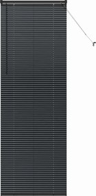 vidaXL Jaluzele venetiene Manual Negru 220 x 80 cm Aluminiu
