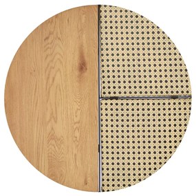 Set mese de cafea Garmina stejar auriu + rattan