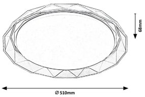 Plafonieră LED Rabalux LED/48W/230V
