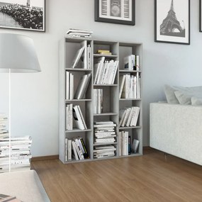 vidaXL Separator/Bibliotecă, gri beton, 100x24x140 cm, lemn prelucrat