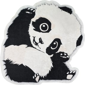 Covor pentru copii negru-alb ø 100 cm Cuddly Panda – Vitaus