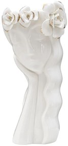 Vaza alba din portelan, 14,8x13x29 cm, Woman Mauro Ferretti
