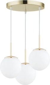 Brilagi - Lustră suspendată pe cablu MILO 3xE27/60W/230V, auriu