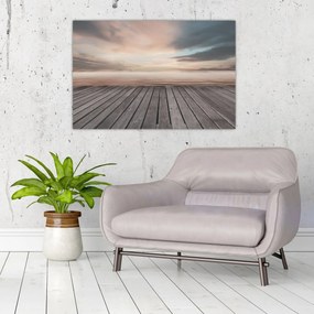 Tablou - Pier la apus de soare (90x60 cm)