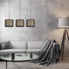 Lustră pe cablu REZO 3xE27/60W/230V aurie