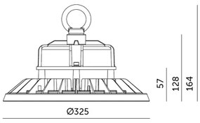 Plafonieră LED industrială RIO HIGHBAY LED/200W/230V 4000K IP65