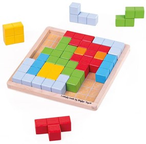 JOC DE LOGICA - PUZZLE COLORAT - BIGJIGS TOYS (33019)