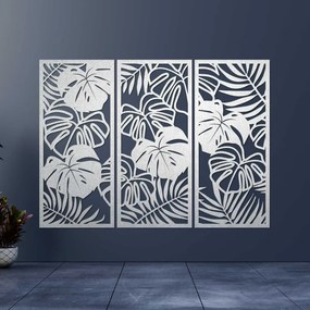 SENTOP | Pictură murală din trei piese cu frunză de monstera | TROPICI