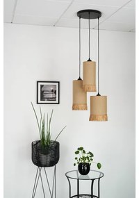 Brilagi - Candelabru pe cablu WINNETOU TUBES 3xE27/15W/230V maro/negru