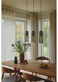 Nordlux - Lustră suspendată cu cablu MIELLA 3xE27/25W/230V negru/fumuriu