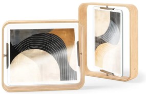 Ramă foto în culoare naturală cu picior de susținere din lemn 26x31,5 cm Bellwood – Umbra