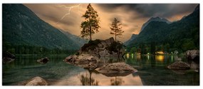 Tablou - lacul în munți (120x50 cm)